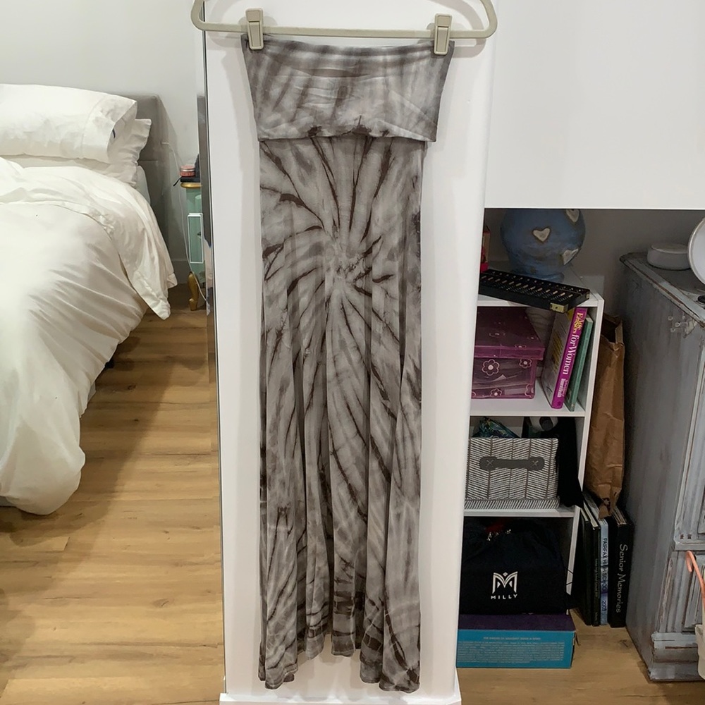 Strapless Tie Dye Dress